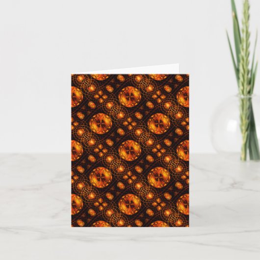 Carte Gold Modern Boho Elegant Abstract Art Pattern #507 (Devant)