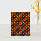 Carte Gold Modern Boho Elegant Abstract Art Pattern #507 (Fleur jaune)