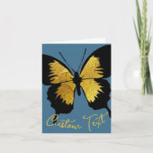 CARTE GOLD NOIR BOUTEILLÉ PERSONNALISÉ SCRIPT TEXTE DENI (Devant)