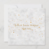 Carte Gold Oh Holy Night Noël Customisé (Dos)