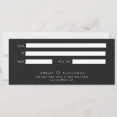 Carte Gold Parties scintillant Salon Boutique Certificat (Dos)