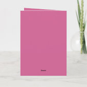Carte Gold Pink Je t'aime Coeurs (Dos)