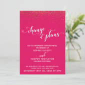 Carte Gold & Raspberry "Changement de plan" (Debout devant)