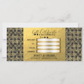 Carte Gold Scratch Golden Modern Glam Certificat cadeau (Dos)