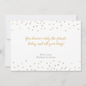 Carte Gold Silver Confetti Photo Collage 100e anniversai (Dos)