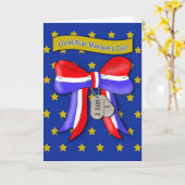 Carte Gold Star pour la fête des mères (Fleur jaune)