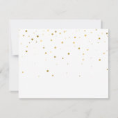 Carte Gold Stars Aquarelle rose Merci Remise (Dos)