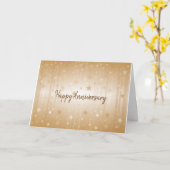 Carte Gold Stars pour un bon anniversaire (Fleur jaune)