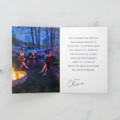 Carte Gold Text Night Sky Birthday Brother Photo (Intérieur)