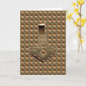 Carte Gold Thor Hammer Gold Indent greeting card (Fleur jaune)