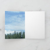 Carte Gold Thor Hammer trees greeting card (Intérieur)