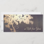 Carte Gold Tree Massage Therapist Certificat cadeau (Devant)