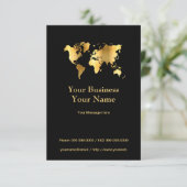 Carte Gold World Business Carte (Debout devant)