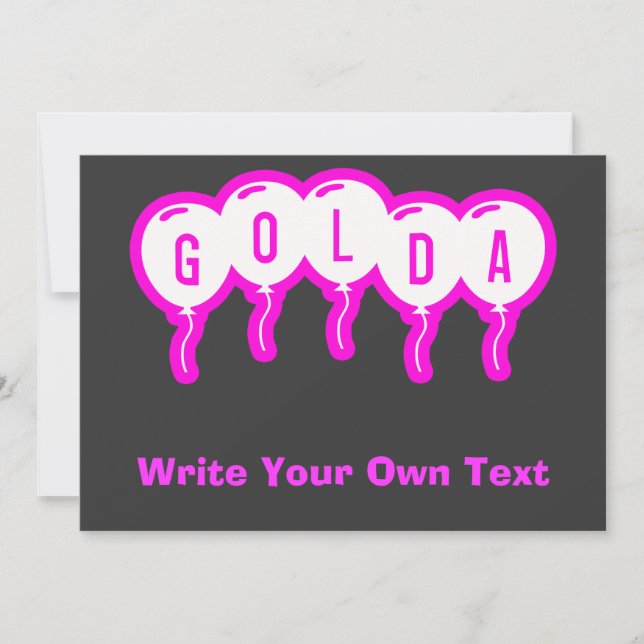 Carte Golda (Devant)