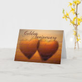 Carte Golden 50 ans anniversary (Fleur jaune)