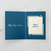 Carte Golden 50th anniversaire ajouter des noms photo bl (Intérieur)