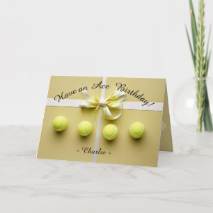 Carte 🎾 Golden Ace Birthday Bliss