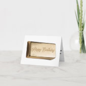 Carte Golden Birthday Bar d'Humour (Devant)