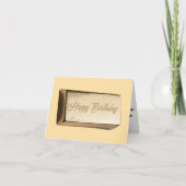 Carte Golden Birthday Bar d'Humour (Devant)