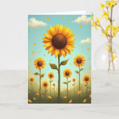 Carte Golden Bloom Field Pattern Card (Fleur jaune)
