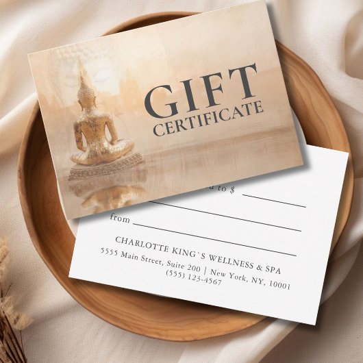 Carte Golden Buddha – Salon Business Gift Certificate