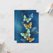 Carte Golden butterflies (Devant/Arrière en situation)