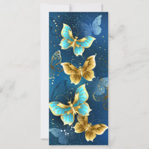 Carte Golden butterflies