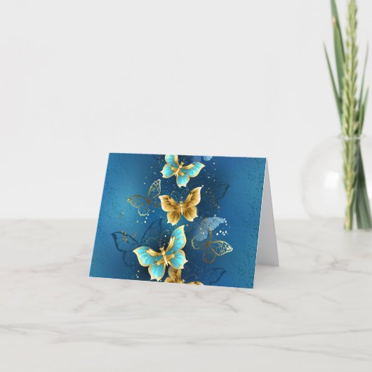 Carte Golden butterflies (Devant)