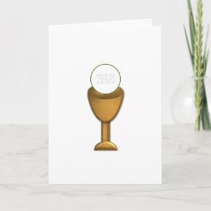 Carte Golden Chalice and Host