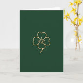 Carte Golden Clover Good Luck Card (Fleur jaune)