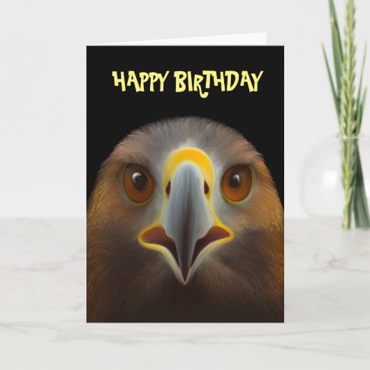 Carte Golden Eagle Joyeux Anniversaire (Devant)