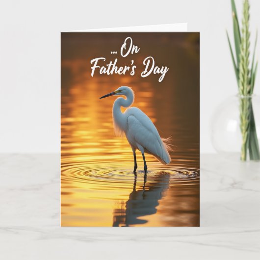 Carte Golden Fathers Day Waters (Devant)