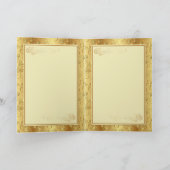 Carte Golden Floral Hearts 50e anniversaire de Mariage (Intérieur)