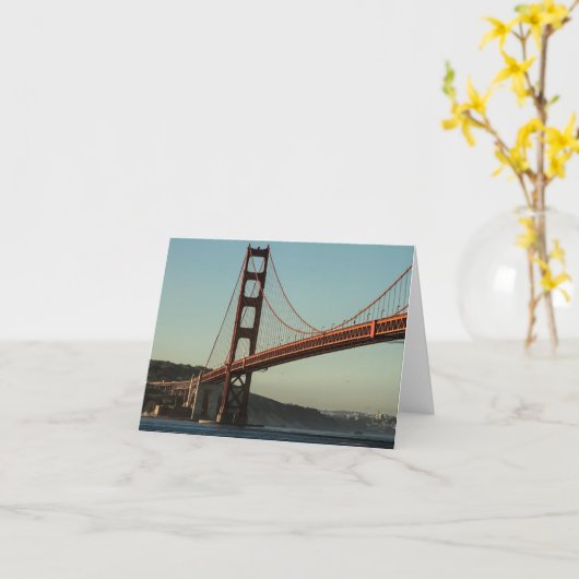 Carte Golden gate bridge (Fleur jaune)