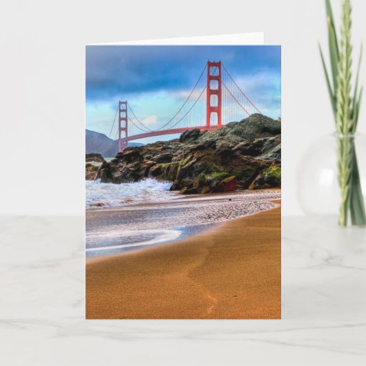 Carte Golden gate bridge au coucher du soleil (Devant)