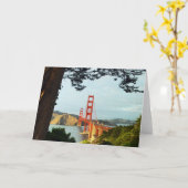 Carte Golden gate bridge du bluff (Fleur jaune)