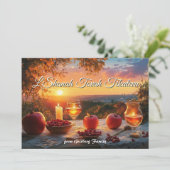 Carte Golden Harvest Blessings (Debout devant)