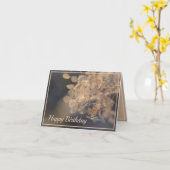 Carte Golden Hydrangea Flowers hiver (Fleur jaune)