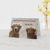 Carte Golden Lab Friends Anniversaire (Fleur jaune)