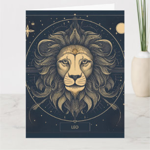 Carte Golden Leo Zodiac