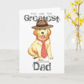 Carte Golden Papa (Fleur jaune)