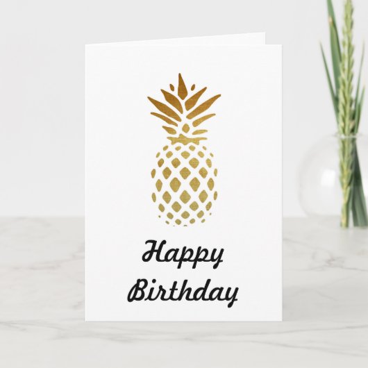 Carte Golden pineapple, Fruit en or (Devant)