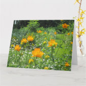 Carte Golden Queen Trollius (Fleur jaune)