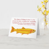 Carte Golden Rainbow Trout Card (Fleur jaune)