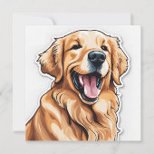 Carte Golden Retriever (Devant)