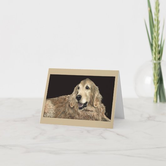 Carte Golden Retriever (Devant)