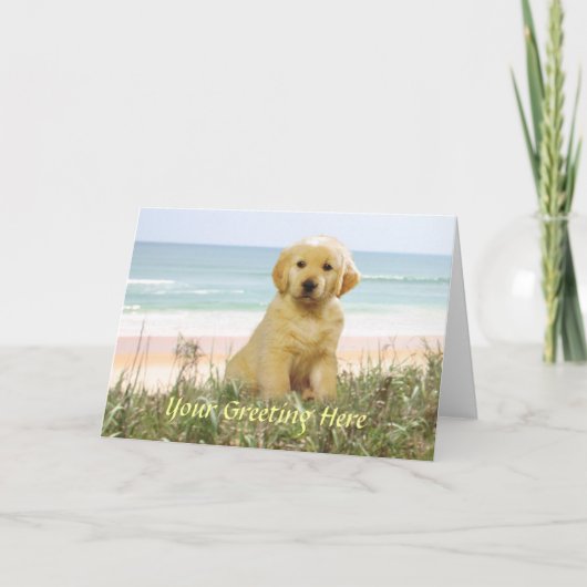 Carte Golden Retriever (Devant)