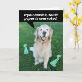 Carte Golden Retriever (Fleur jaune)