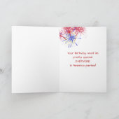 Carte Golden Retriever 4 juillet Anniversaire (Intérieur)