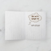 Carte Golden Retriever 59e Humour d'anniversaire (Intérieur)